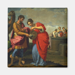 Rebecca and Eliezer at the Well, c.1626-27 Magnet