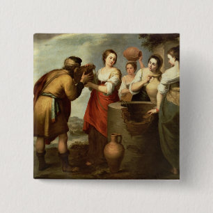 Rebecca and Eliezer at the Well, c.1665 15 Cm Square Badge