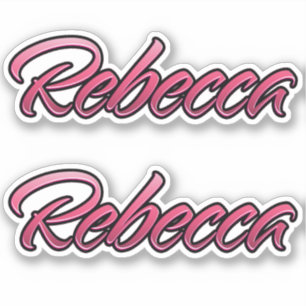 Rebecca faded pink sticker sticker embroiderset