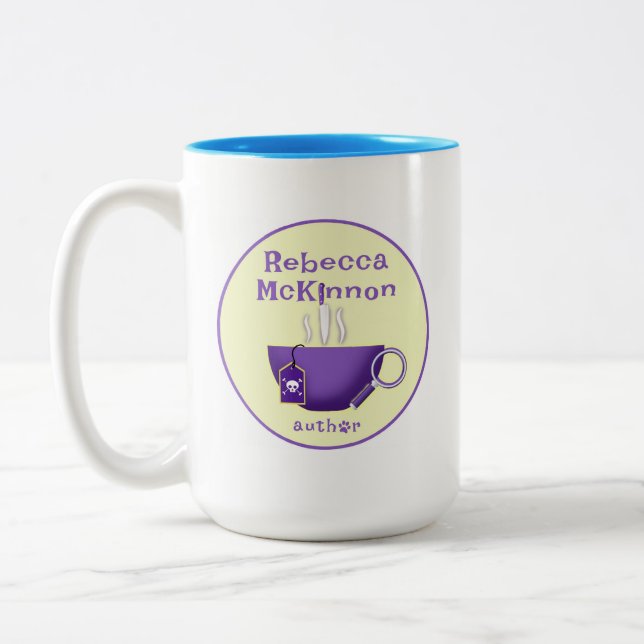 Rebecca McKinnon Mystery Author Logo Mug (Left)