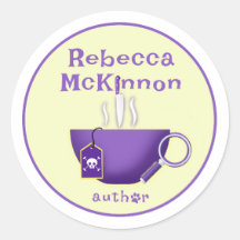 Rebecca McKinnon Mystery Author Logo Stickers