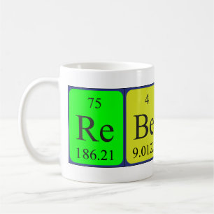 Rebecca periodic table name mug