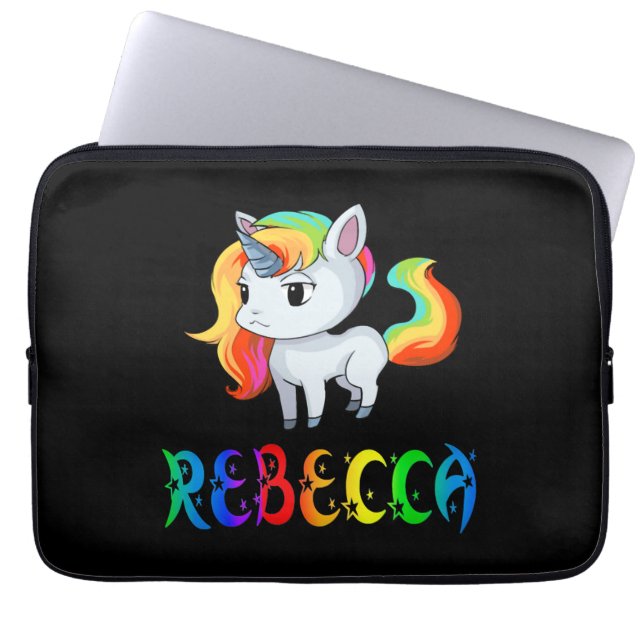 Rebecca Unicorn Laptop Sleeve (Front)