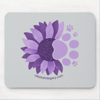 Rebekah's Legacy Lavendar Sunflower Paw Mouse Pad