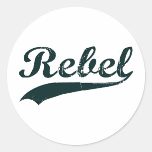 Rebel 1 classic round sticker