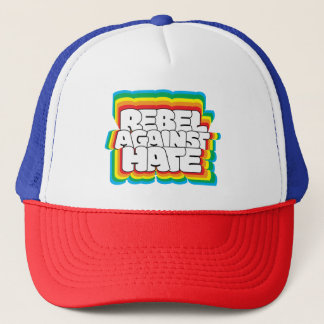 REBEL AGAINST HATE TRUCKER HAT