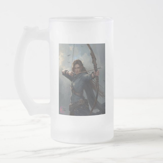 Rebel Archer Frosted Mug – Warrior Spirit Stein (Left)