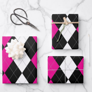 Rebel Argyle Wrapping Paper Sheet