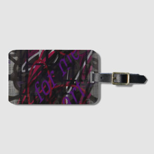 Rebel Artist - Text & Graffiti AbstractDesign Luggage Tag