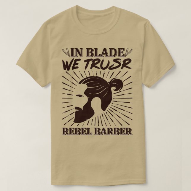Rebel Barber T T-Shirt (Design Front)