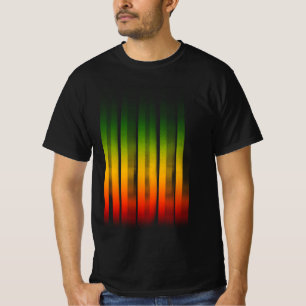 Rebel Blurred Effect Typography Rasta Reggae T-Shirt
