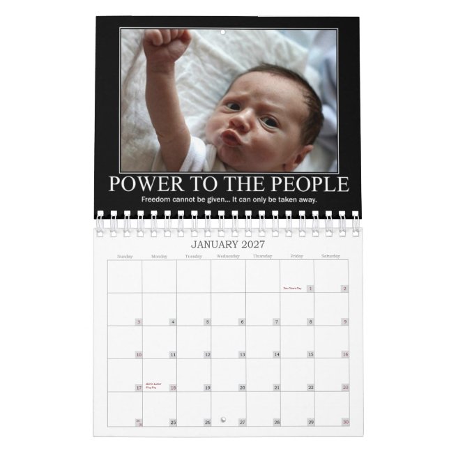 Rebel Defiance Calendar (Jan 2027)