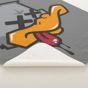 Rebel Duck  Sherpa Blanket
