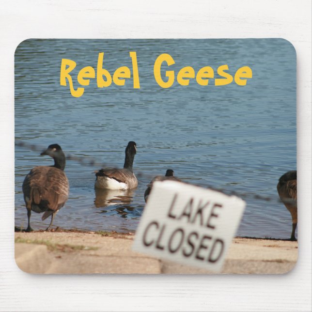 Rebel Geese Mouse Mat (Front)