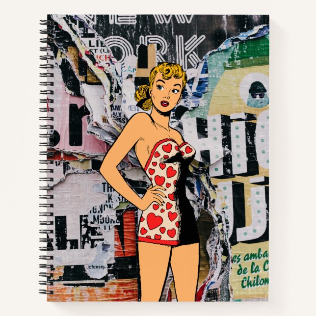 Rebel Heart Pin-Up Notebook (Front)