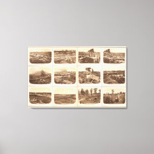 Rebel lines, Atlanta, Ga Canvas Print