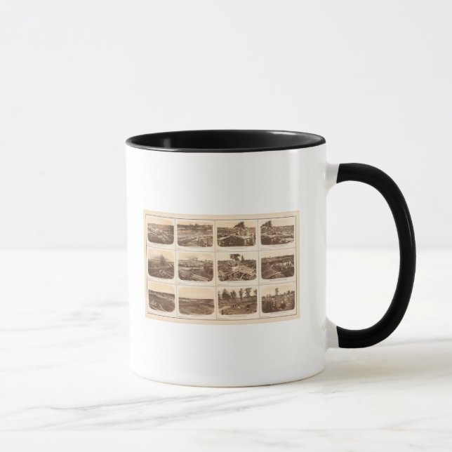 Rebel lines, Atlanta, Ga Mug (Right)