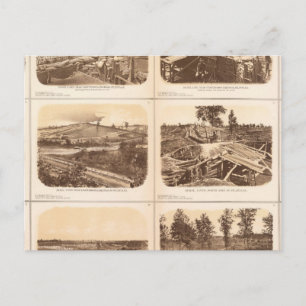 Rebel lines, Atlanta, Ga Postcard