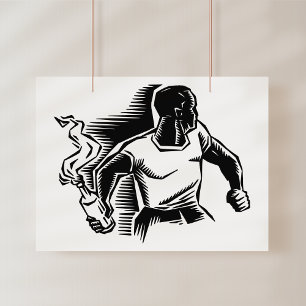 Rebel, Molotov Cocktail, Riots, Communist Style Photo Print
