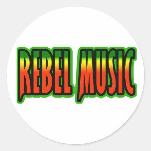 Rebel Music Classic Round Sticker