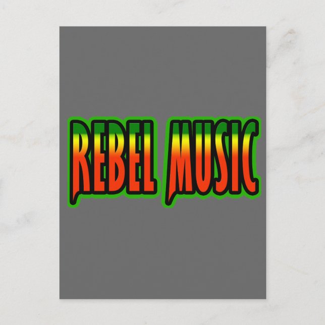Rebel Music Postcard (Front)