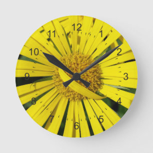 rebel petals round clock