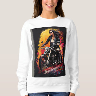 Rebel Ride: Classic Motorcycle Silhouettes Sweatshirt