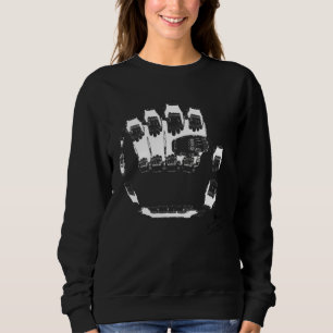 Rebel Rock Fist Fractal 5 Labour day Sale Sweatshirt