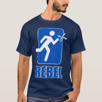 Rebel Running With Scissors  T-Shirt