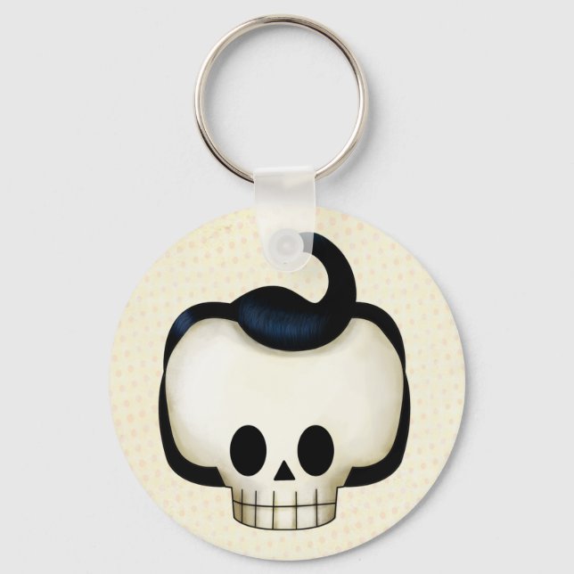 Rebel Skull Key Ring (Front)