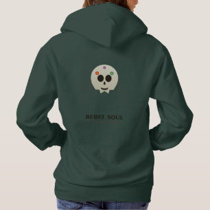 Rebel Soul Street Skull Colourful T-Shirt Hoodie