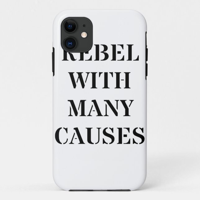Rebel With Many Causes Case-Mate iPhone Case (Back)