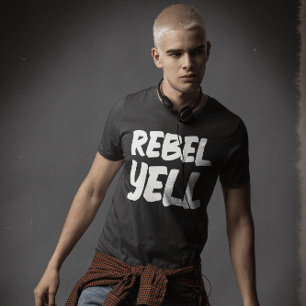 REBEL YELL 1980s VINTAGE Men's T-Shirt T-shirts