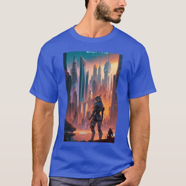 Rebellion of the Machines A SciFi Movie Poster vin T-Shirt (Front)