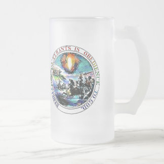 Rebellion to Tyrants is Obedience to God Frosted Glass Beer Mug