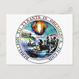 Rebellion to Tyrants is Obedience to God Postcard