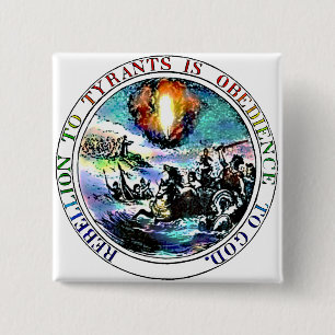 Rebellion to Tyrants Magnets 15 Cm Square Badge
