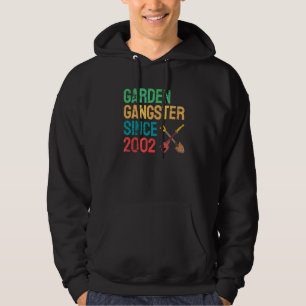 Rebellious Gardener Garden Gangster Since 2002 Des Hoodie