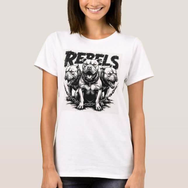 Rebels-Pitbulls T-Shirt (Front)