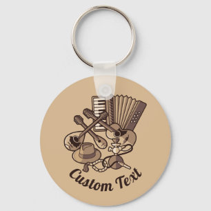 Rebetiko Icons Keychain