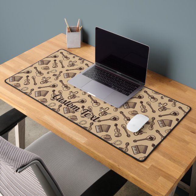 Rebetiko Pattern Desk Mat (Office 2)