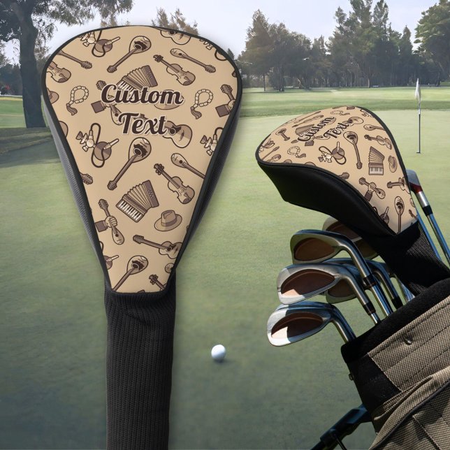 Rebetiko Pattern Golf Head Cover (Creator Uploaded)