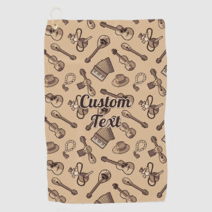 Rebetiko Pattern Golf Towel