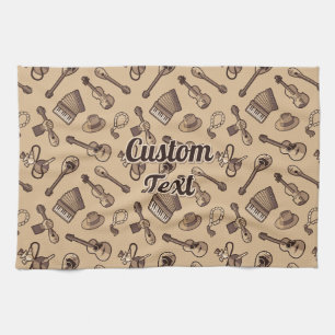 Rebetiko Pattern Kitchen Towel
