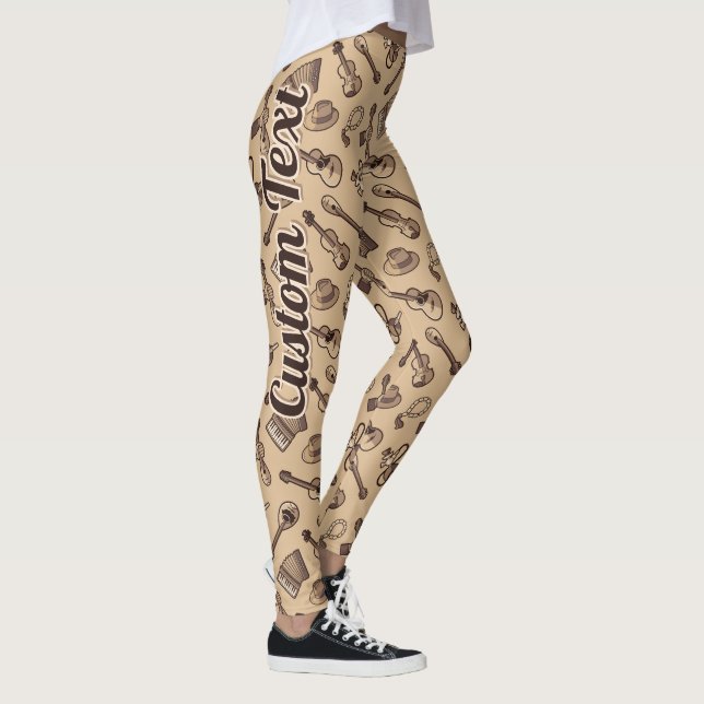 Rebetiko Pattern Leggings (Right)