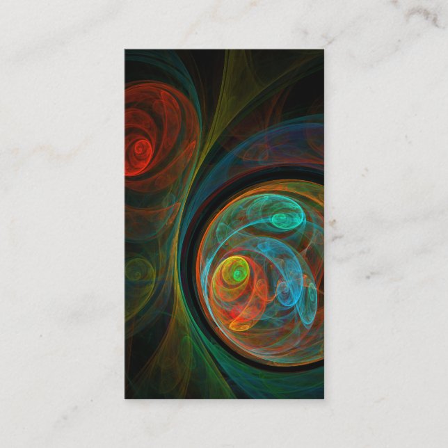 Rebirth Abstract Art Business Card (Front)