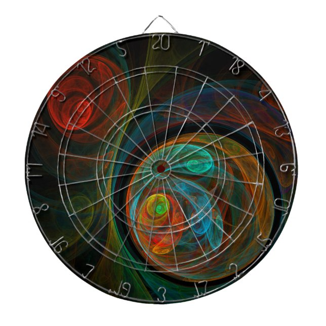 Rebirth Abstract Art Dartboard (Front)