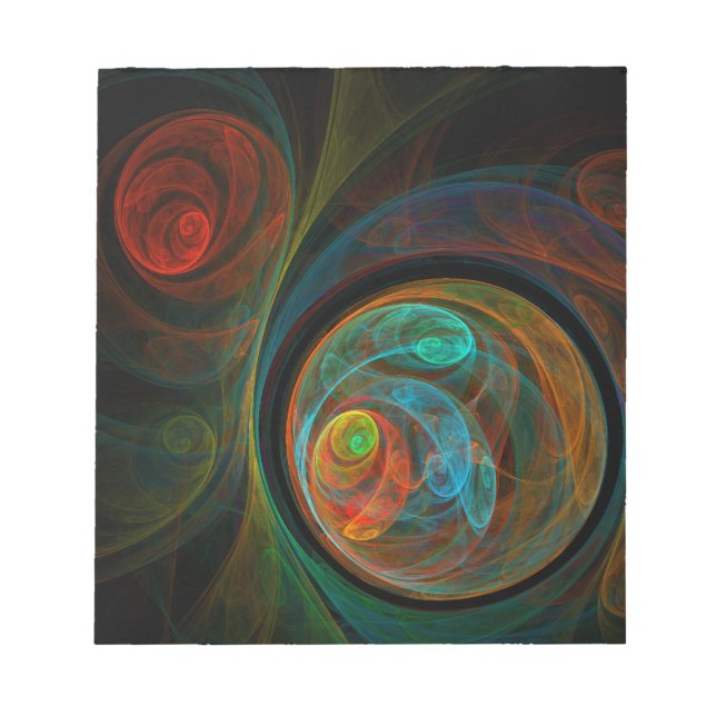Rebirth Abstract Art Notepad (Front)