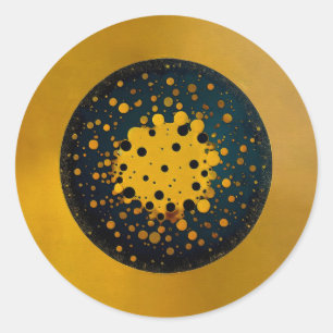 Rebirth – Abstract Circle Of Emergence Classic Round Sticker