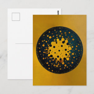 Rebirth – Abstract Circle Of Emergence Postcard